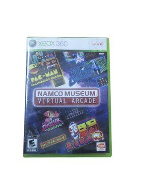 Namco Museum: Virtual Arcade (Microsoft Xbox 360, 2008)  With Manual